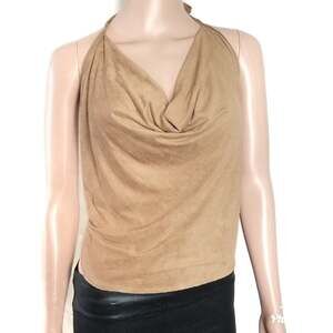 Poetry | Camel Suede Tie Back Y2K 90s Clubbing
